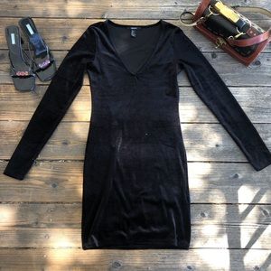 Velvet black dress